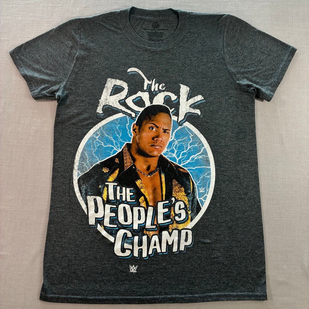 WWE The Rock People’s Champ T Shirt Mens Small Youth Large Wrestling Tee